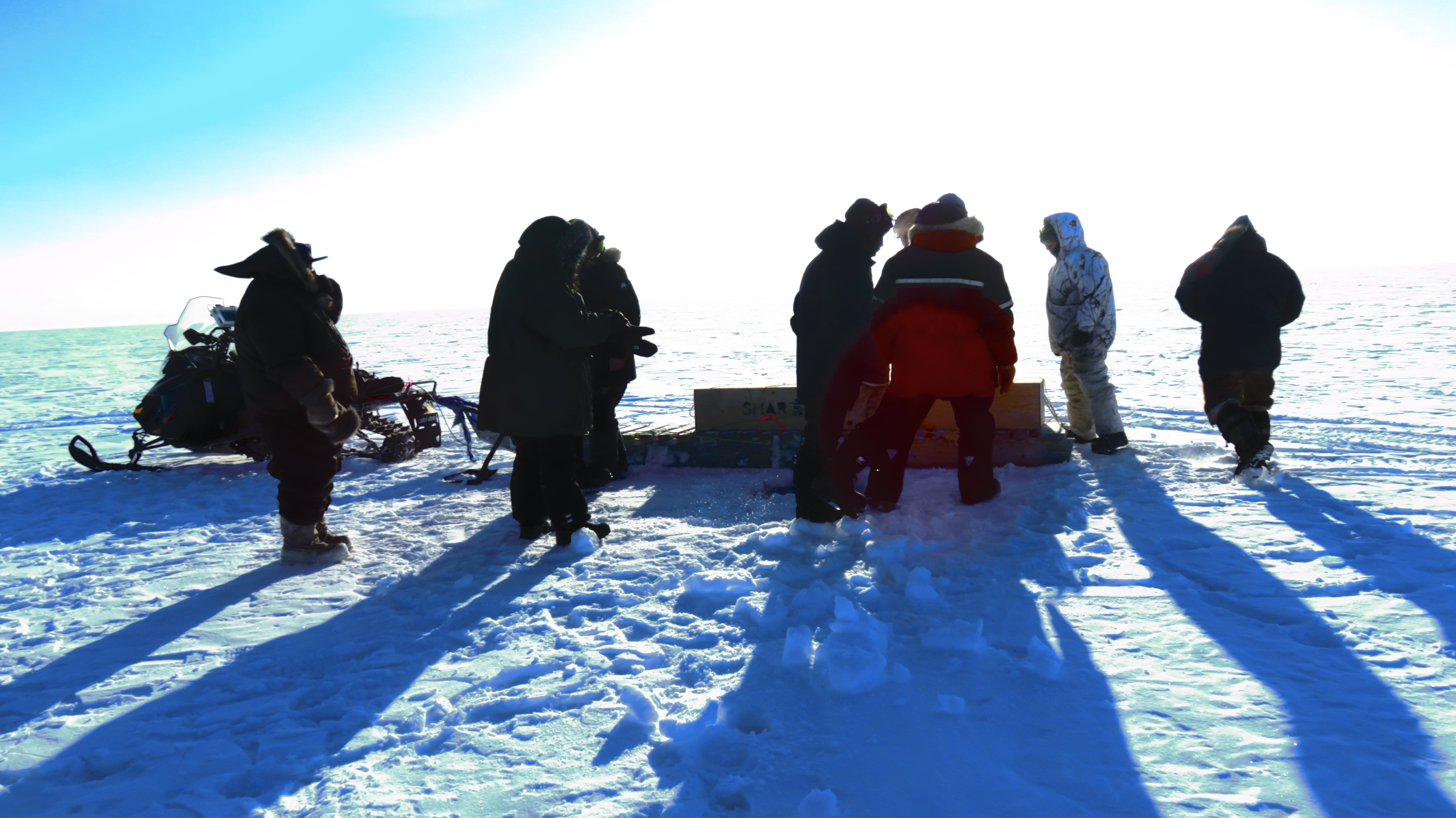 Learning how to operate Smart ice near Kinngait Nunavut  