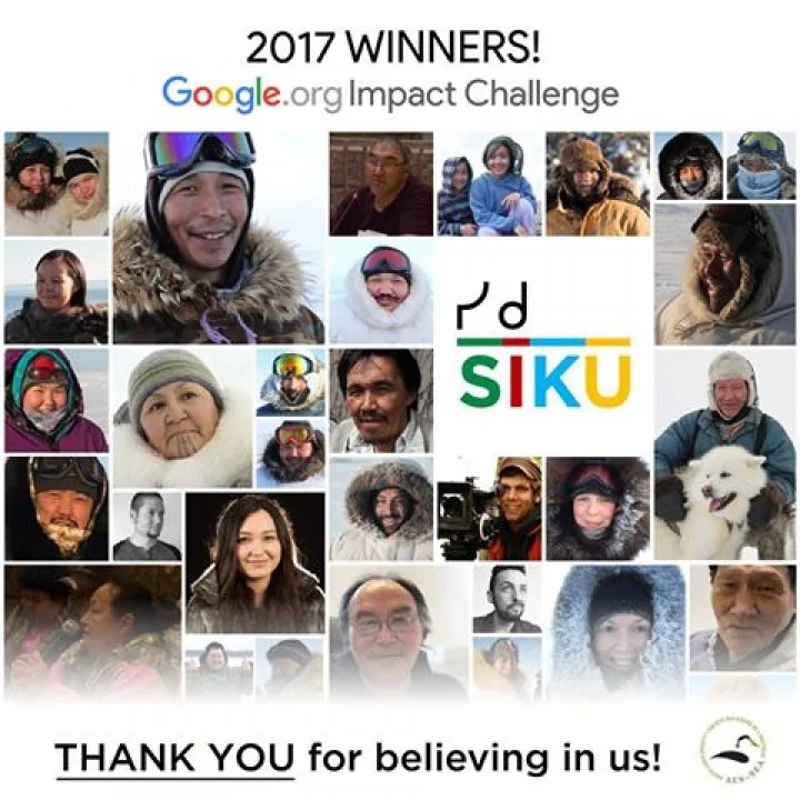 Arctic Eider Society's SIKU project selected as a winner of the Google.org Impact Challenge!